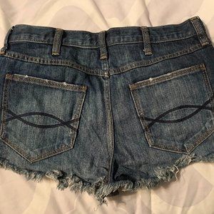 Abercrombie and Fitch High Rise Denim Short, Size 4. 27 Waist